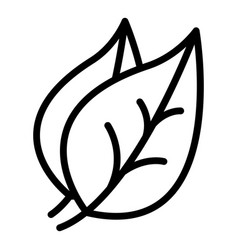 Bistro Oregano Leaf Icon Outline Herb