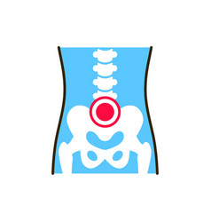 Pelvic Arthritis Line Color Icon Inflammation