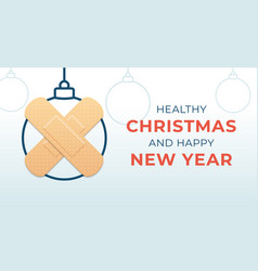 Healthy Christmas And Happy New Year Coronavirus