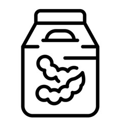 Soy Drink Pack Icon Outline Vegetable Milk