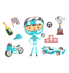 Boy Speed Racer Kids Future Dream Professional