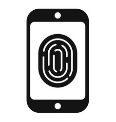 Fingerprint Icon Simple Data Protect