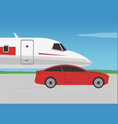 Private Jet And Car