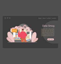 Data Smog Concept Flat