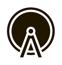 Ferris Wheel Icon Glyph