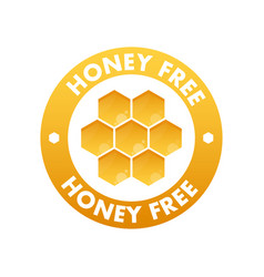 Honey Free Label Icon Badge Stock