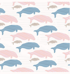 Pink And Blue Seal Manatee Silhouette Wave