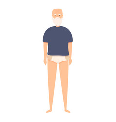 Old Man Adult Diaper Icon Cartoon Baby