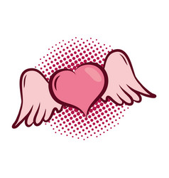 Heart With Wings Valentines Day