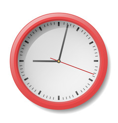 Modern Red Frame Clock