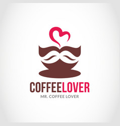 Mr Coffee Lover Logo Design