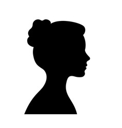 Black Silhouette Of Woman Female Young Model