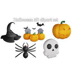 Halloween Clipart Element 3d Render