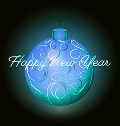 New Years Ball On Dark Background Image