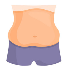 Belly Icon Cartoon Fat Body