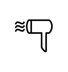 Hair Dryer Icon On White Background