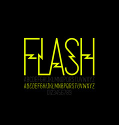 Lightning Flash Style Font