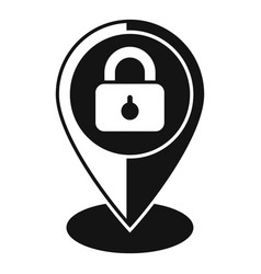 Location Privacy Icon Simple Data Protect