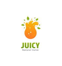 Natural Lime Fruit Fresh Juice Logo With Splash