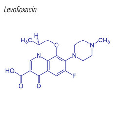 Skeletal Formula Levofloxacin Drug Chemical