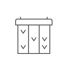 Task Board Line Outline Icon