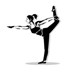 Woman Doing Yoga Silhouette