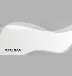 Aesthetic Abstract Background With Wave Grey