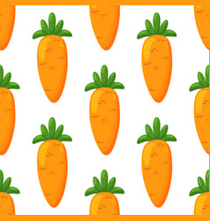 Cartoon Carrots Pattern Easter Theme Background