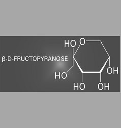 Fructose Or D-fructose Fruit Sugar Molecule