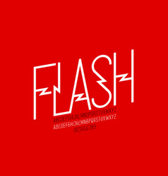 Lightning Flash Style Font