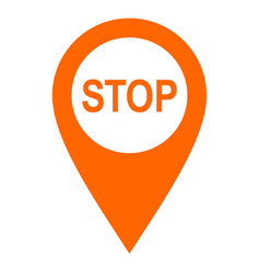 Stop And Location Pin