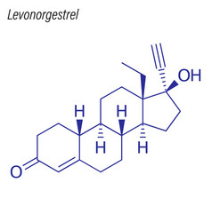 Skeletal Formula Levonorgestrel Drug Chemical