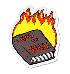 Sticker Of A Cartoon How To Sell Book