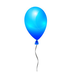 Blue Hot Air Helium Balloon For Design On White