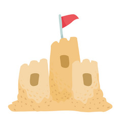 Castle Sand With Flag