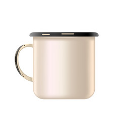 Metal Enamel Mug Mock Up Template Blank