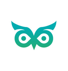 Owl Logo Concept Isolated On White Background