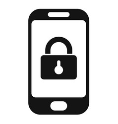 Phone Lock Icon Simple Data Privacy