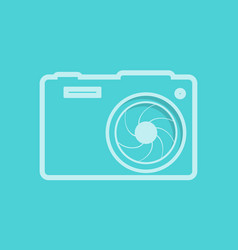 Photo Camera Icon With Lens