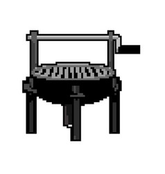 Charcoal Barbecue Grill Game Pixel Art