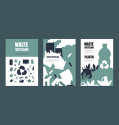 Sorting garbage motivational poster Royalty Free Vector