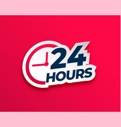 24 Hours Everyday Service Concept Sticker