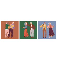 Old Couple Dance Happy