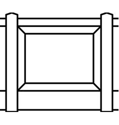 Panel Fence Line Icon