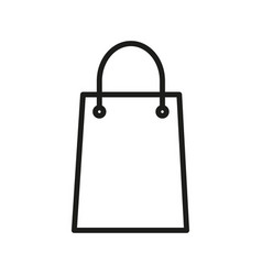 A Shopping Bag With Handle On White Background