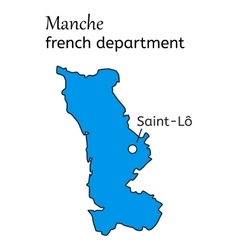 Manche French Department Map