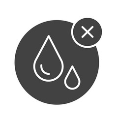 No Water Icon Image