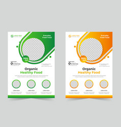 Restaurant Food Flyer Templates Organic Healthy