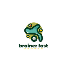 Brain Art Logo Template Color