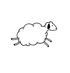 Hand Drawn Cute Wool Sheep